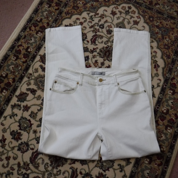 Chico's Denim - Chico's Platinum Jeans Size 1 White Medium 8